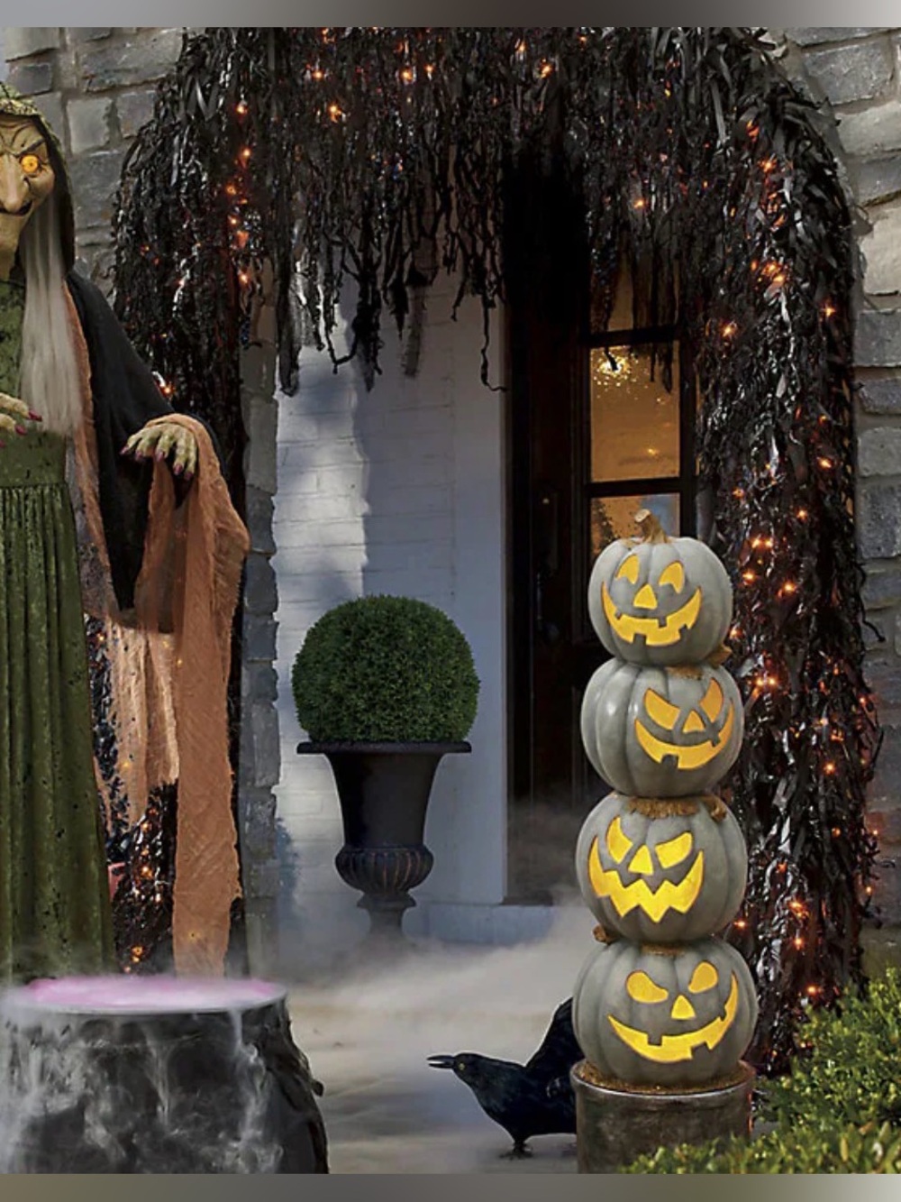 Grandin Road Pre-Lit Drippy Garland
Halloween with Orange LED Lights - Picture 2 of 3